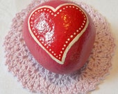 Valentine Heart Rock Art - Donation for Disaster Relief