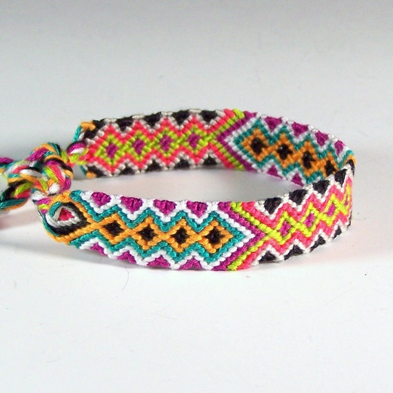 Aztec Frienship Bracelet / Friendship Jewelry / Embroidery