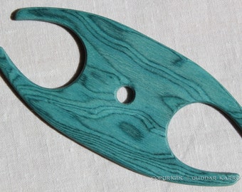 Card Weaving Shuttle. Tablet Weaving Shuttle. Small "Blue birdseye". Ancient medieval viking art inkle loom weaving loom craft work SCA