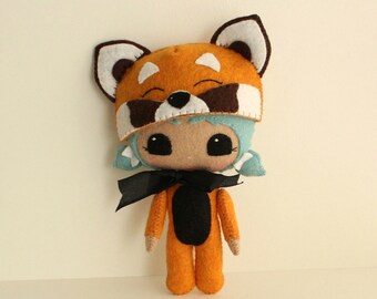 Peek-a-Boo Red Panda pdf Pattern - Instant Download