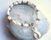 Spinal Cord Injuries Bracelet (247)  6 1/2",  Paralysis, support, cancer awareness collection, unique visions by jen