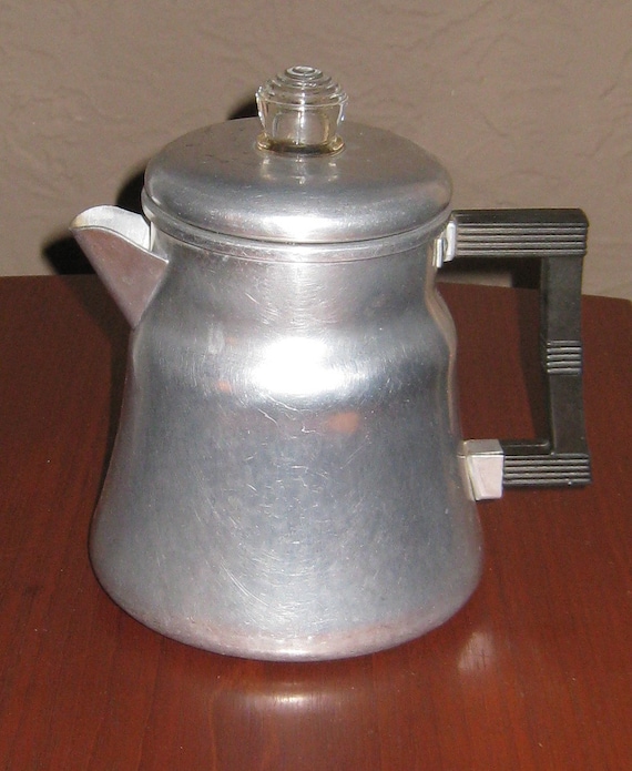 Vintage Wearever Aluminum Stove Top Coffee Percolator