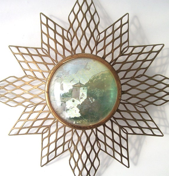 vintage wall hanging star artwork art metal decorative home