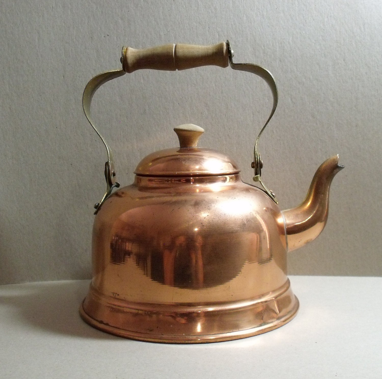 copper tea kettle tea pot Made in Portugal by ImagineBetty on Etsy