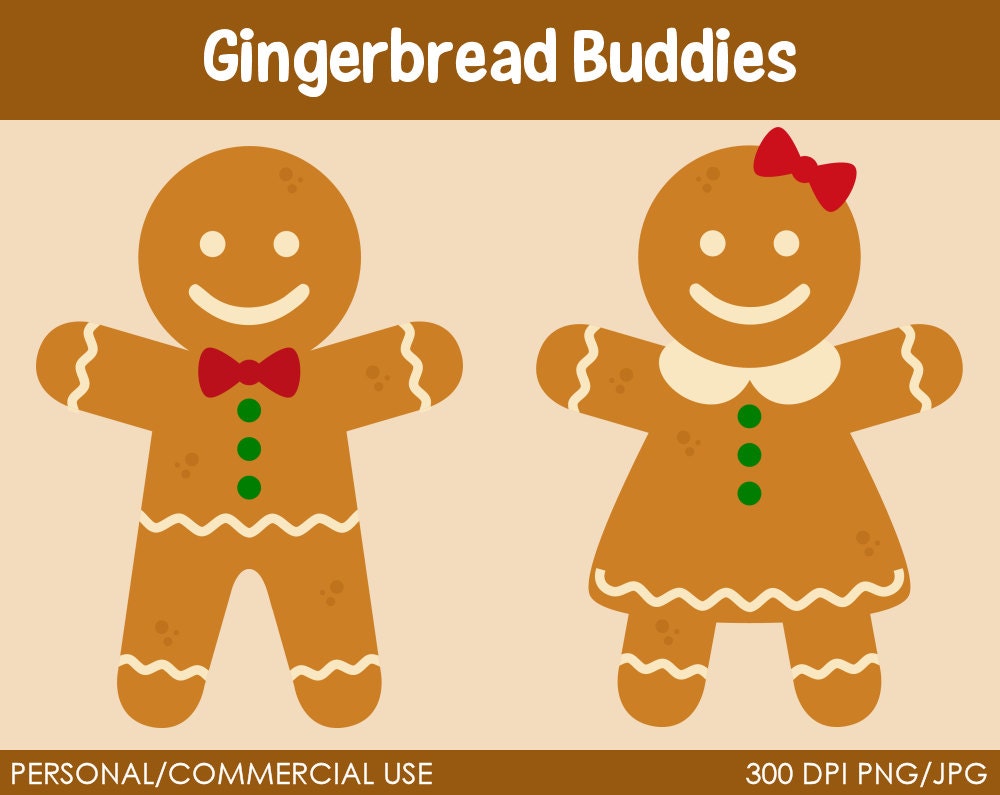 gingerbread boy and girl clipart - photo #12