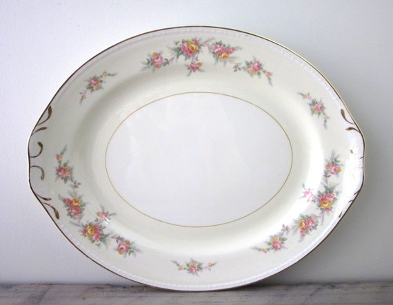 Homer Laughlin China Platter Eggshell Georgian Countess