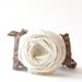 SALE Rosette Bracelet Cream Rosette Flower Earth Tone Brown Stretch Lace Band Bracelet Stretch Lace Rosette Bracelet 1.5 inch