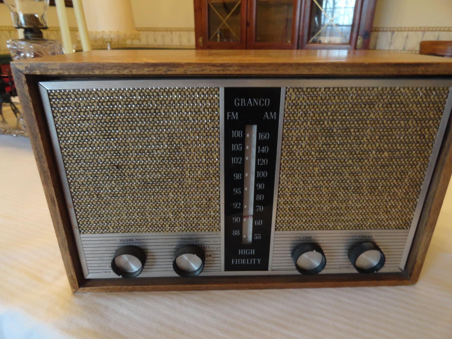 Vintage RADIO Granco AM FM High Fidelity 1960s by backofbeyond