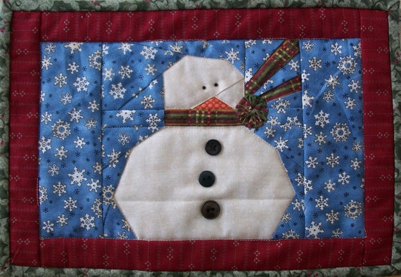 Bundle Up Snowmen PDF Pattern from Quilt Doodle Designs