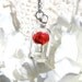 Red Rose in a Bell Jar Terrarium Necklace / Pendant
