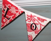 Large Fabric Bunting - Love in Red Grapefruit Il_170x135