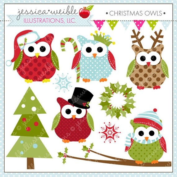 clip art christmas owl - photo #49