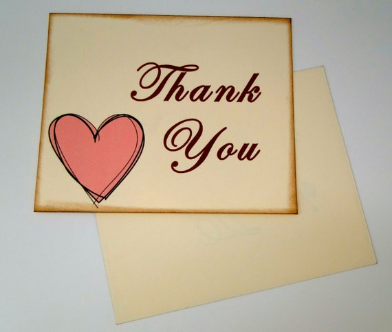 Items similar to Blank Postcard Style Thank You Cards - Set of 20 ...