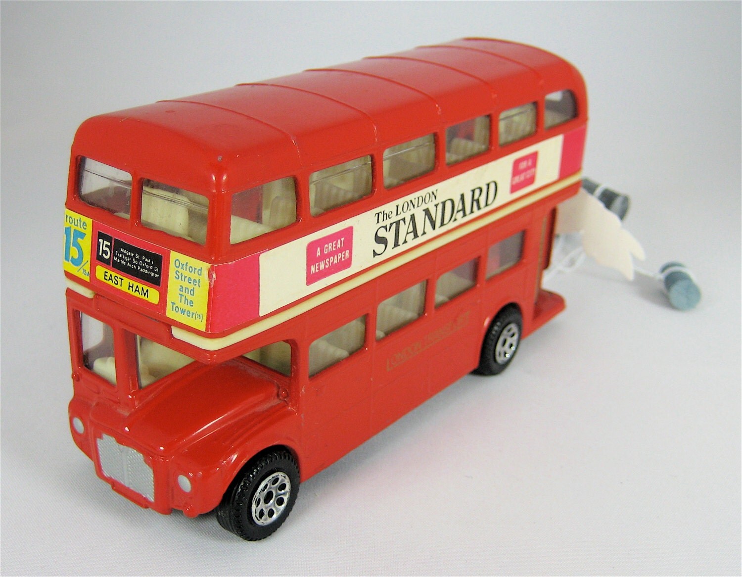 Cake Topper London Transport Double Decker Getaway Bus