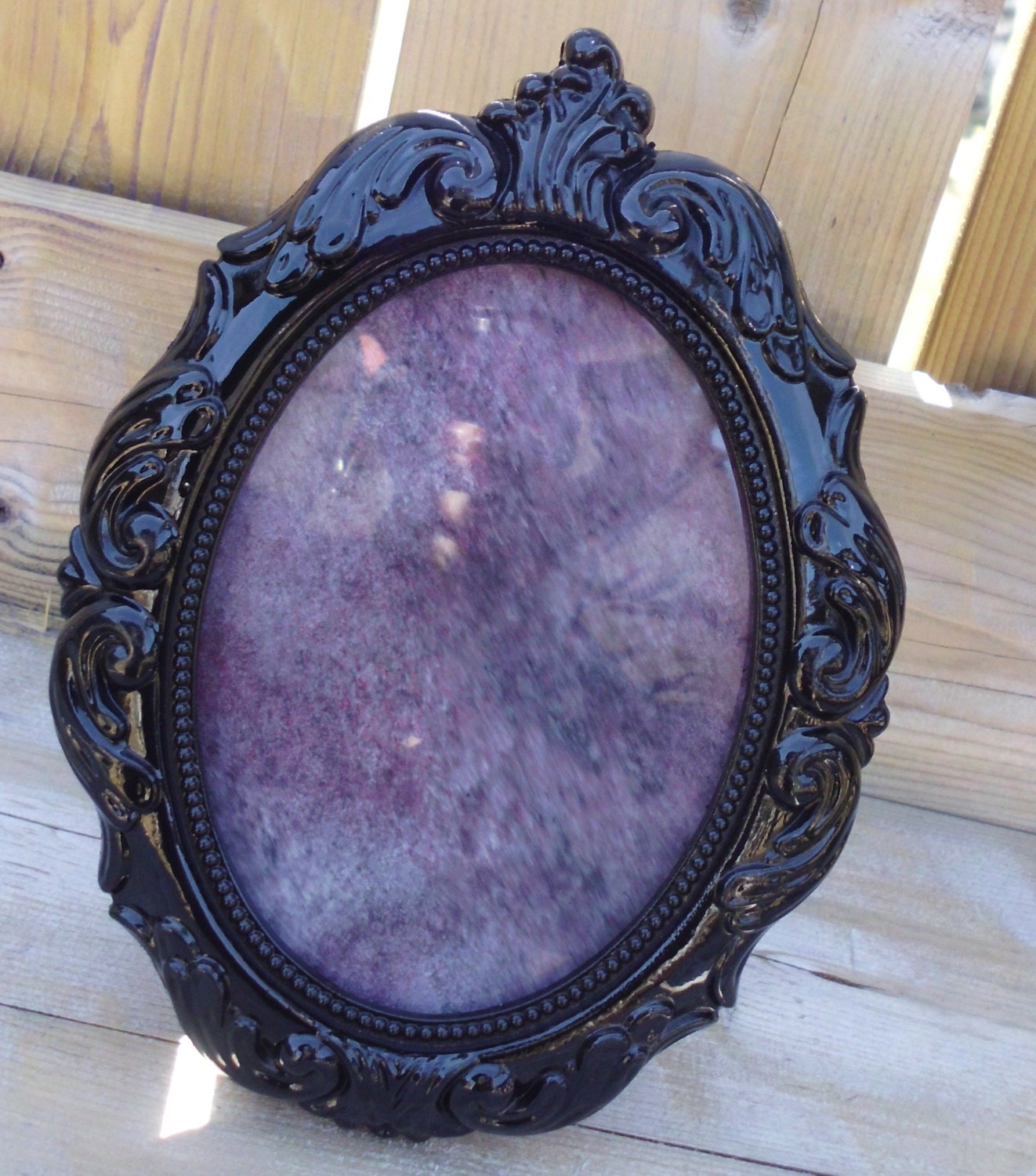 Scrying Mirror Black Mirror Vintage Divination Gazing