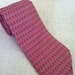 Silver Chain Mail on Pink Vintage HERMES 5099 HA Silk Necktie