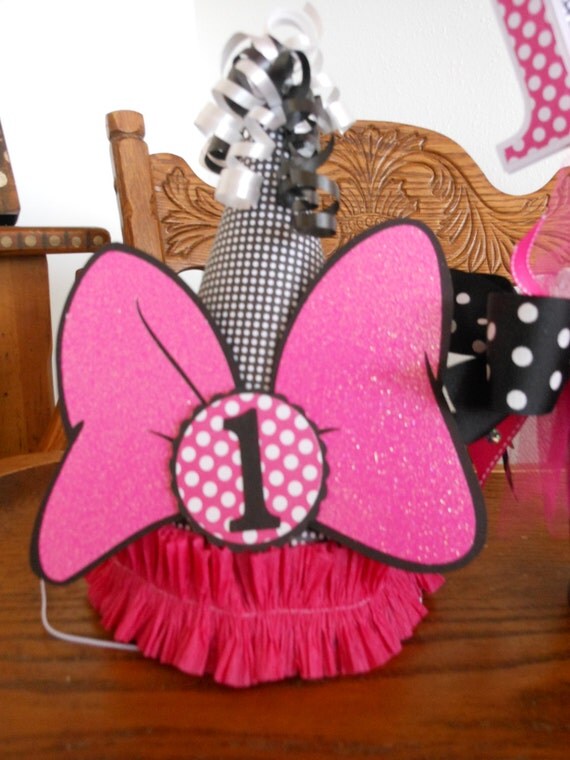 Minnie MouseHot Pink 1st Birthday Petite- Party Package Il_570xn
