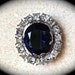 Vintage Blue Hope Diamond Replica Brooch Smithsonian Institute