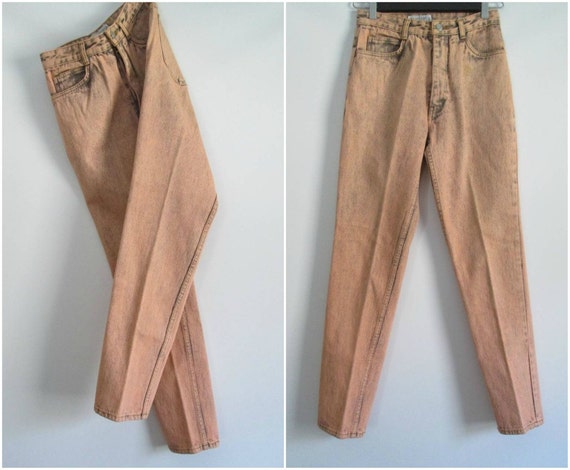 Colored Mom Jeans Acid Wash Denim / 1980s by rileybellavintage