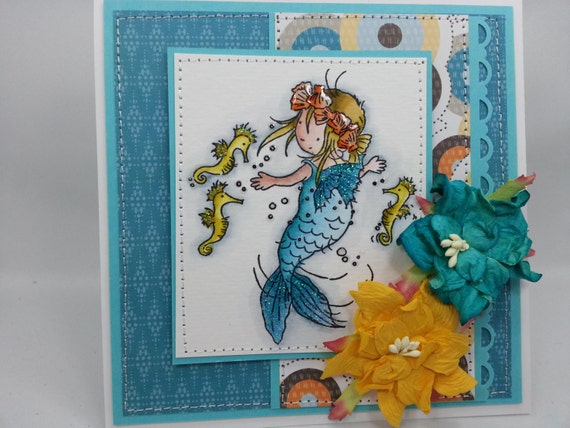 Little Mermaid Handmade Card