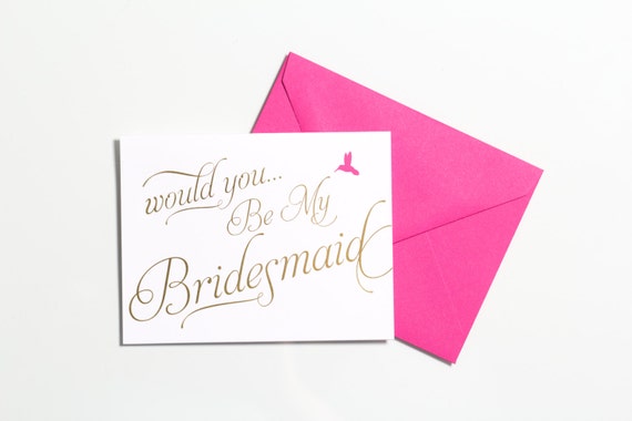 Will You Be My Bridesmaid Card by Flair Designery Il_570xn