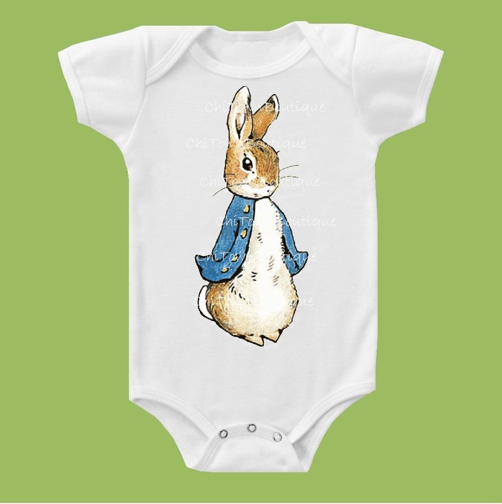 Peter Rabbit Classic One Piece Baby baby girls by ChiTownBoutique