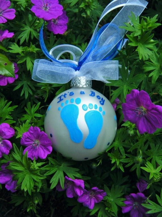 it s a boy personalized baby feet ornament hand it s a boy personalized baby feet ornament hand