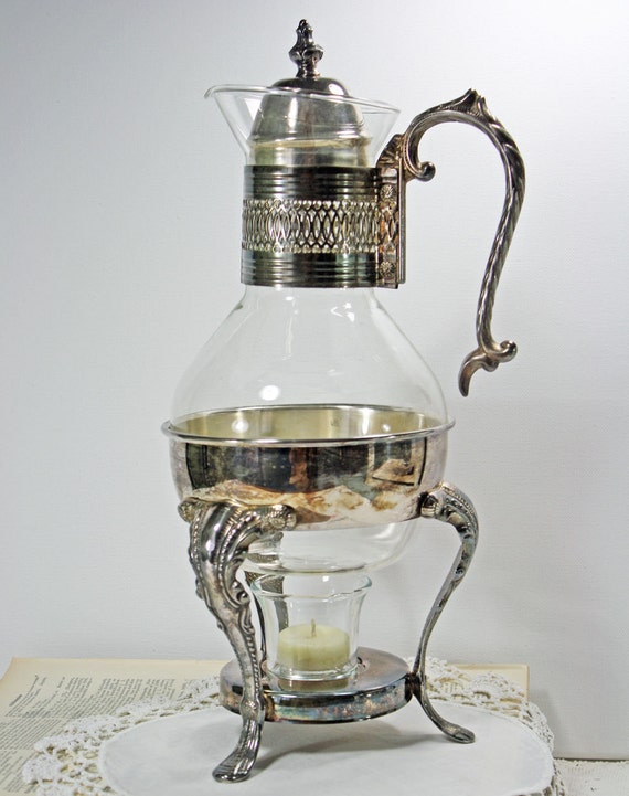 Vintage Corning Coffee Carafe and Warmer