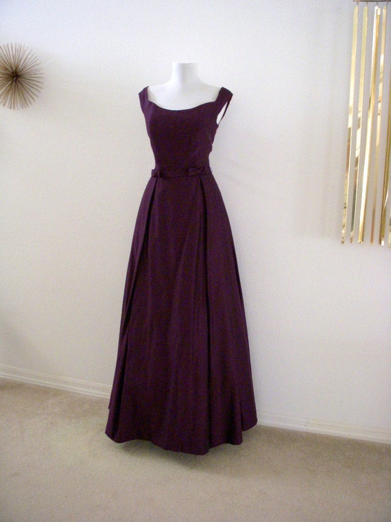 Vintage Aubergine Evening Dress by Jim Hjelm Party Prom