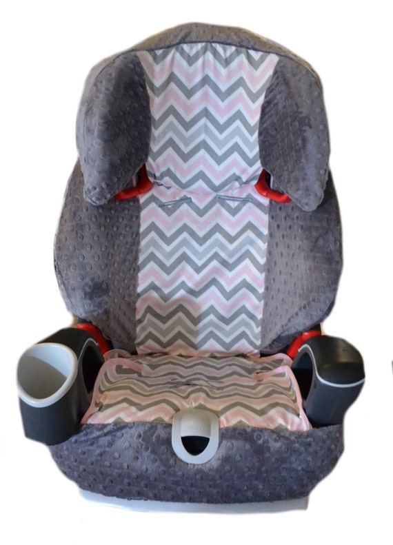 Items similar to Graco Nautilus 3 in 1 Car Seat Cover Pink and Grey