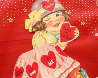 Vintage Collectible Mechanical Valentines Card