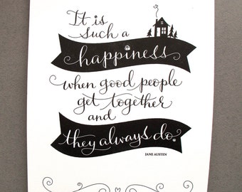 LETTERPRESS ART PRINT A Mad Tea Party... we're by tagteamtompkins