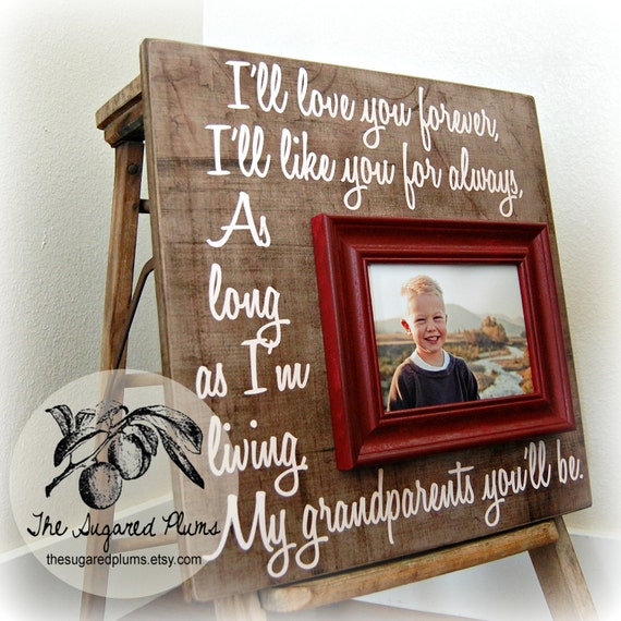 GRANDPARENTS GIFT Mothers Day Gift Personalized Frame 16x16