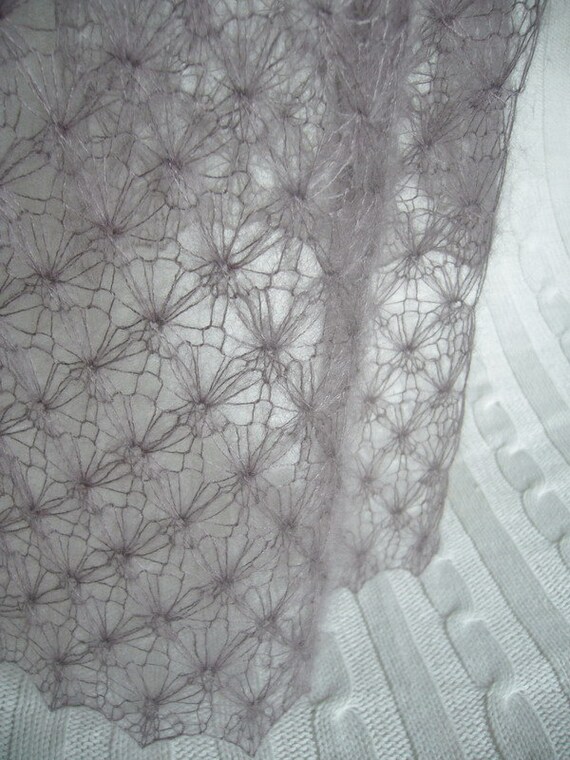 Items similar to DREAMY wrap - hand knit lace blanket ...