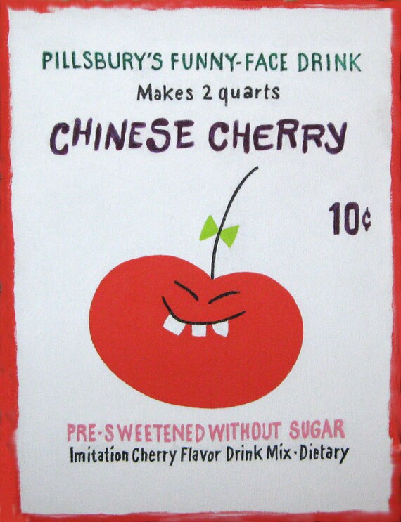 chinese cherry pillsbury funny face drink painting