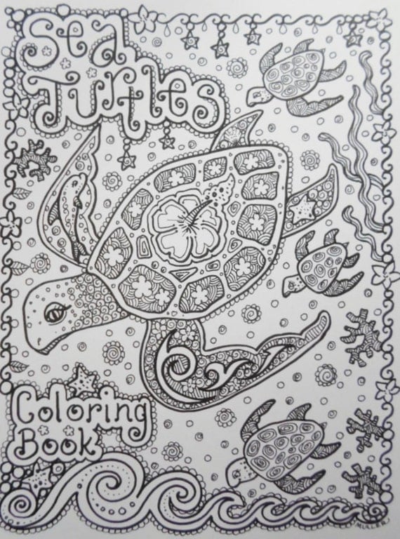 coloriage livre tortues coloring book