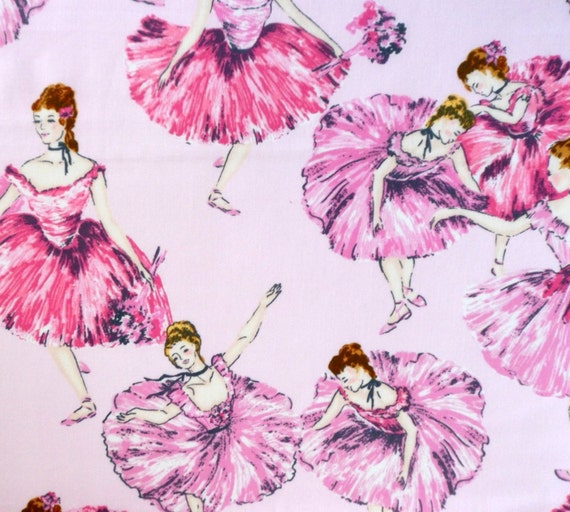 Reserved 2 Yards Ballerina Material Cotton Fabric Timeless