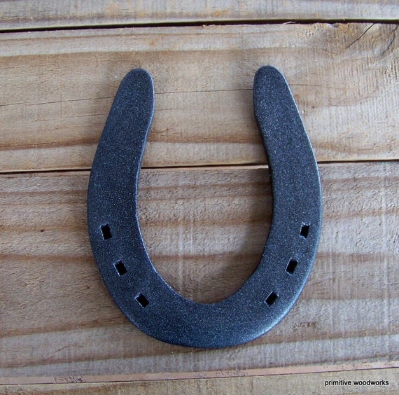 Lucky Horseshoe Horse Shoe Slide Plate by PrimitiveWoodworks