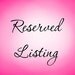 Custom listing for Helen