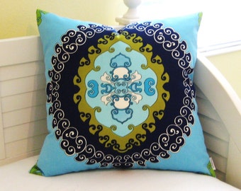 Trina Turk for Schumacher Super Paradise in Pool Indoor Outdoor Pillow Cover - Square, Euro and Lumbar Sizes