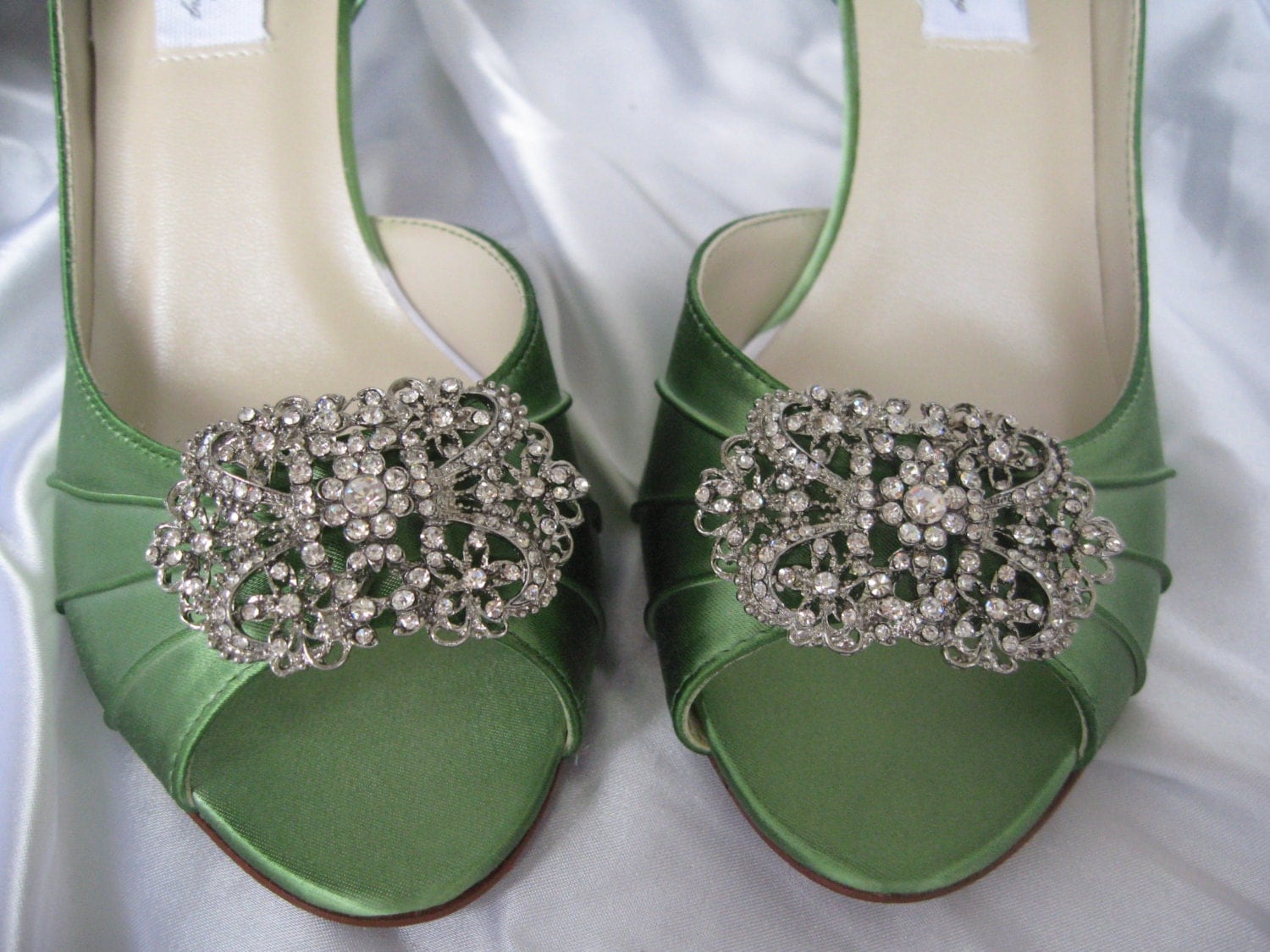 Wedding Shoes Apple Green Vintage Inspired Wedding Shoes with