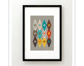 XEROS no.68 - Giclee Print - Modern Mid Century Modern Minimalist ...