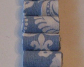 Designer Light Blue Damask Beads LJO Collection Beading Supplies