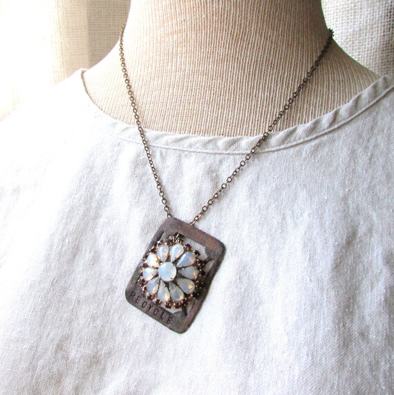 Repurposed Vintage Clip Earring and Hardware Piece