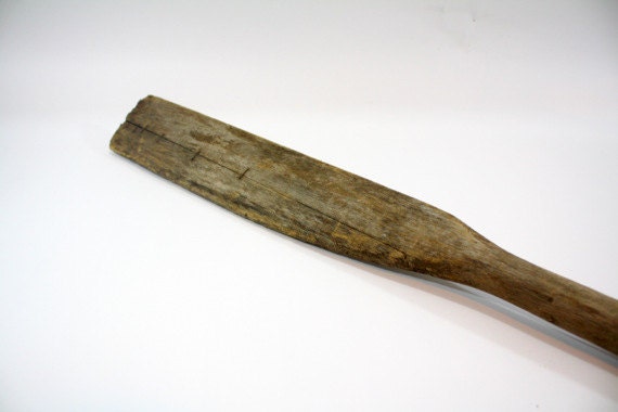 Vintage Wood Oar / Rustic Boat Oar / Wooden Paddle