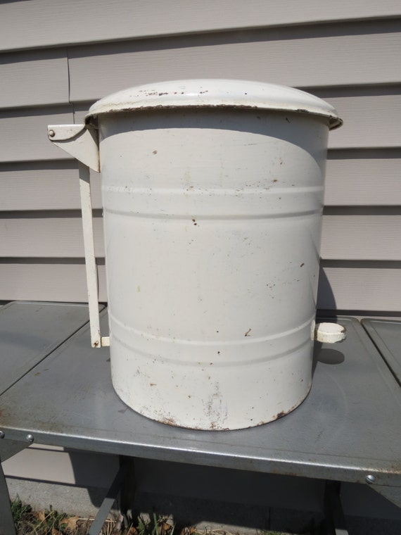 Vintage Diaper Pail Trash Can.