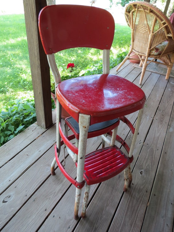 Vintage Cosco Step Stool Chair.