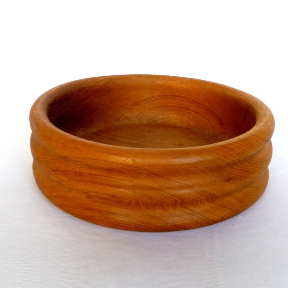 Vintage TEAK SALAD BOWL Haute Juice
