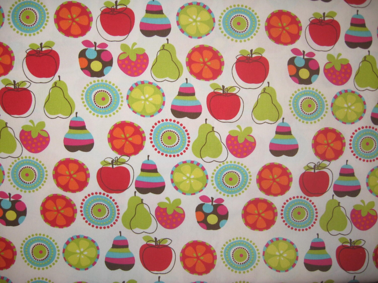 Joann Fabrics Fruit on twill fabric 1 yard