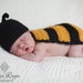 Custom for JT - Newborn BumbleBee Photography Prop Set for Boy or Girl